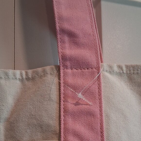 Trader Joe's Pink Pastel Mini Canvas Tote Bag - Picture 7 of 15